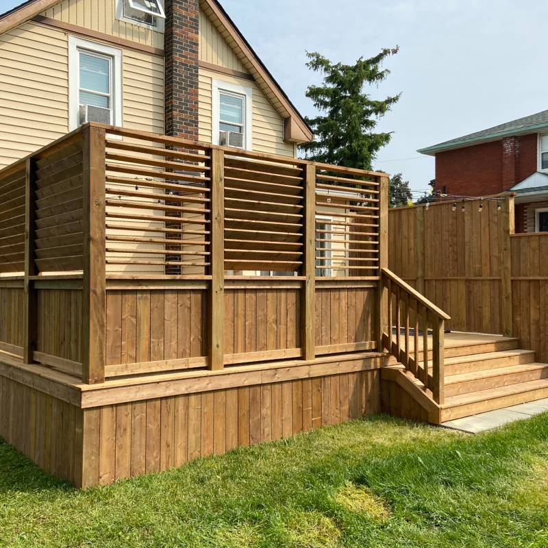 Small Deck Metal Railing