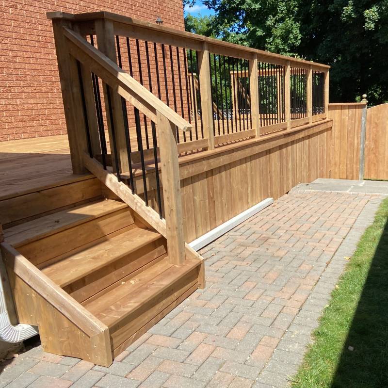Sienna Deck with Sienna Pergola